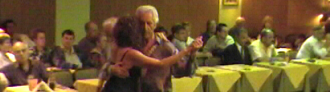 Alejandra Todaro y &laquo;El Gallego" Jorge Garcia at Celia's